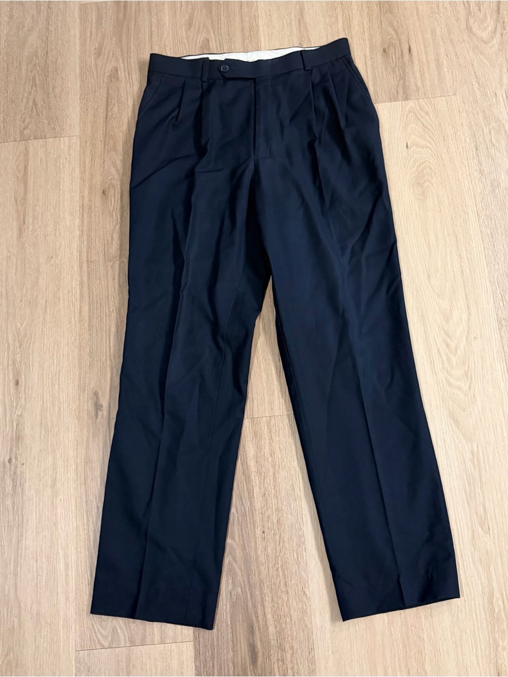 Phillip St. John World Travelers Men’s Navy Blue Dress Pants size 33R 60% Wool